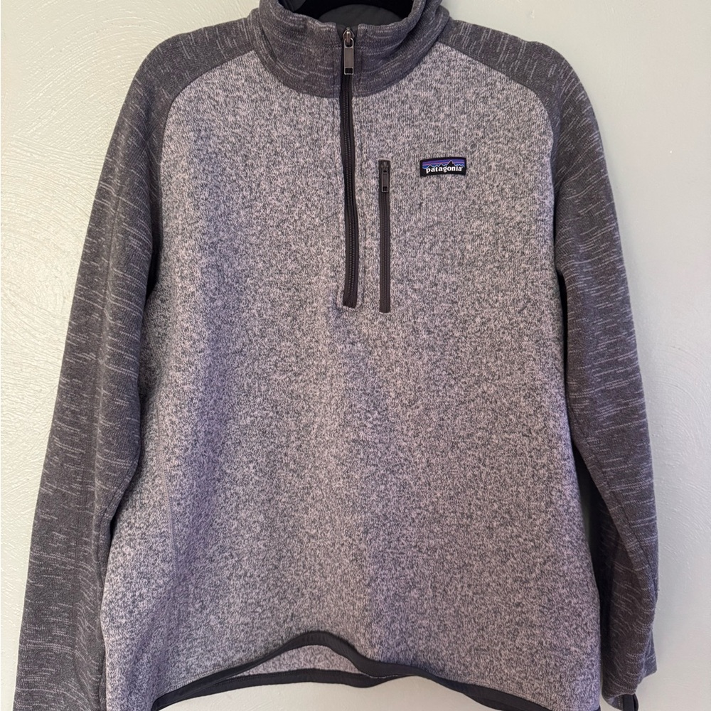 Patagonia Heathered Gray Fleece Pullover